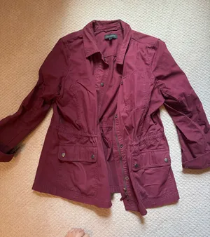 Talbots Burgundy Utility Jacket thumbnail 1