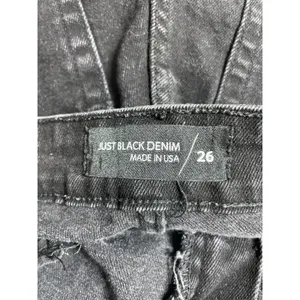 Just Black Denim Womens High Rise Straight Baggy Wide Leg Denim Jeans Pants 26 thumbnail 5