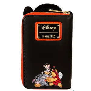 Disney Loungefly Winnie The Pooh Skeleton Tigger Glow in the Dark Wallet NEW thumbnail 3