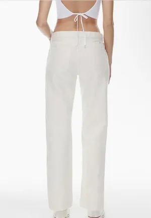 Cream Aritzia Sunday Best Pants thumbnail 4