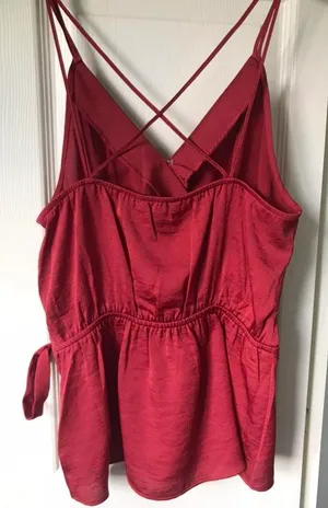 Red Silk Tank thumbnail 2