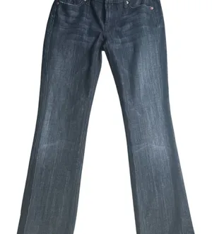 Vintage BLACK 7 for all mankind boot cut low rise denim jeans 30 x 32 Jeans thumbnail 1