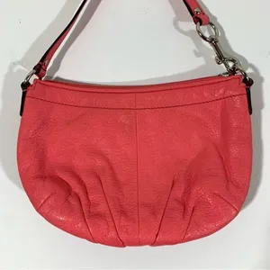 Coach Hand Painted Hearts Pink Shoulder Bag thumbnail 12
