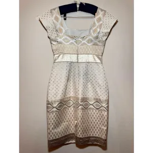 Marchesa Voyage Arabian Stars Align Ivory Sheath Formal Dress Women’s 4 thumbnail 5
