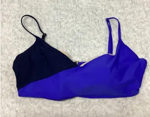 Summersalt Blue Colorblock Bikini‎ Top Navy Royal Blue Adjustable Strap Size 14 thumbnail 1