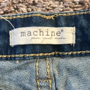 Machine Distressed Ladies Jean Shorts sz 30 thumbnail 2