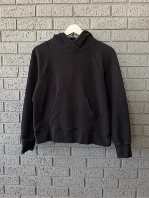 Lululemon Loungeful Hoodie Black Size 2 Pullover Hooded Relaxed thumbnail 3