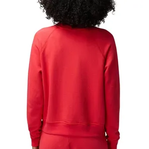 Spiritual Gangster Heart Forever Sweatshirt Women L Red Loungewear Streetwear thumbnail 2