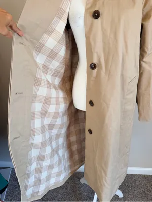 NWT Varley Robyn Oversized Car cotton twill Coat A line shape size xxs thumbnail 13