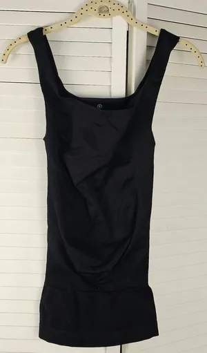 Blanqi Womens Black Belly Support‎ Maternity Tank Top Small thumbnail 1
