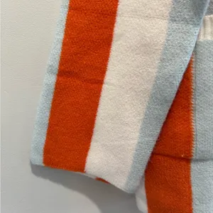 Anrabess orange & Blue chunky striped button cardigan Oversized size small thumbnail 5