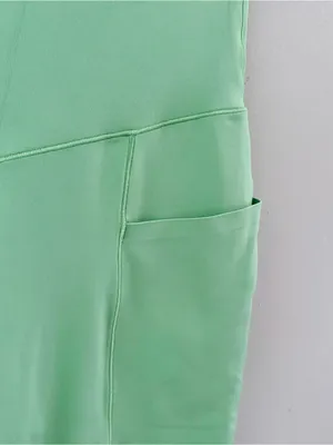 Aerie OFFLINE Real Me High Rise 7/8 Leggings Green Medium Short Inseam thumbnail 2