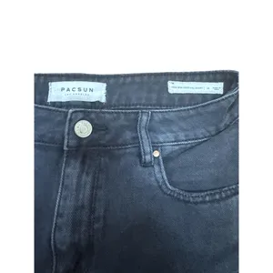 PACSUN Denim Shorts Womens Size 28‎ Black High Rise Distressed Festival thumbnail 3