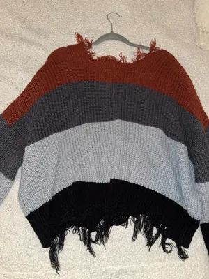 Rue 21 Distressed Fringe Sweater thumbnail 6
