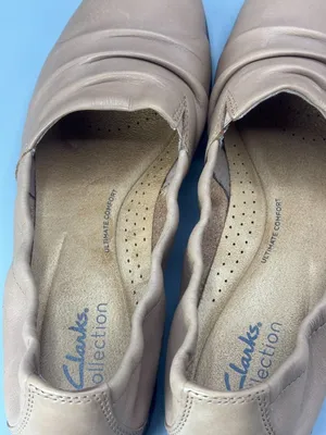 Clarks Jenette Ruby Ballet Flat Womens US 8M Tan Leather All Day Comfort Loafers thumbnail 6