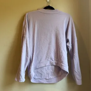 Dudley Stephens Park Slope turtleneck in lavender terry fleece thumbnail 2