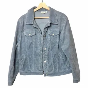 Sonoma Y2K Button Down Corduroy Trucker Shacket Jacket‎ L thumbnail 1
