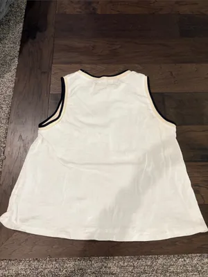 THML White Sleeveless Knit Top Sz M thumbnail 6