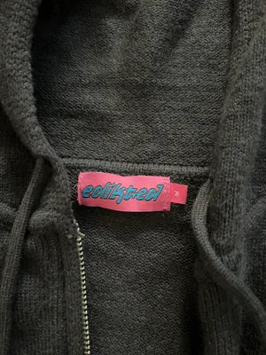 Edikted Viral Blue Sweater Zip Up thumbnail 2