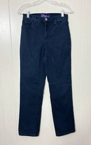 NYDJ Not Your Daughters Jeans Womens Straight Leg Blue Size 2 EUC thumbnail 1