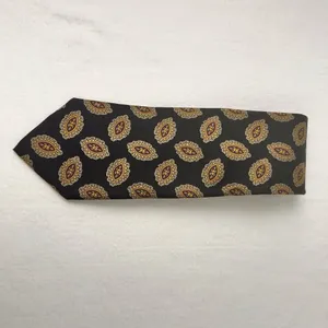 LANDS' END Vintage Handmade Tie USA Silk Mens Blue Multicolor Paisley Neck thumbnail 5