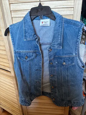 Simply Hot Blue Denim Corvette Vest - Large thumbnail 1