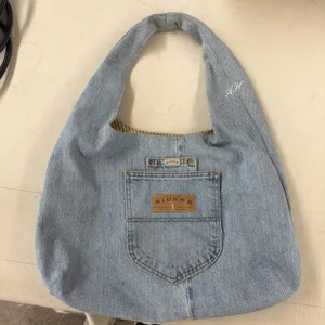 Rework denim purse Blue thumbnail 1
