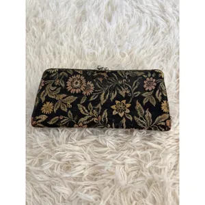 Vintage Baronet Floral Tapestry‎ Clutch Kiss Lock Wallet thumbnail 2