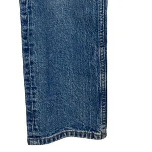 Zara Women's Jeans Distressed Boyfriend Tapered Wash Denim Blue Mid‎ Rise Size 8 thumbnail 4