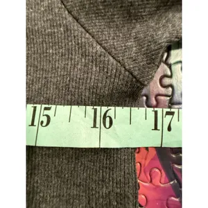 Polo Ralph Lauren Stretch Rib V Neck T Shirt Gray Size L Short Sleeve Logo‎ thumbnail 4