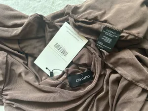 Outcast Clothing Annika Mini Dress Chocolate thumbnail 10