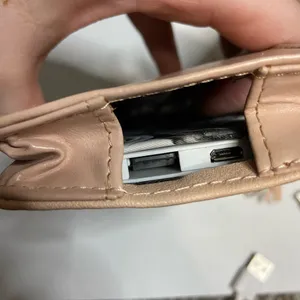 Pink Faux Leather Wristlet thumbnail 3