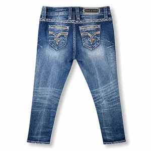 Rock Revival NWOT Charon Skinny Y2K Embellished Western Low Rise Jeans Size 30 thumbnail 6