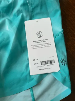 Athleta Run With It 3.5" Shorts Green XL thumbnail 3