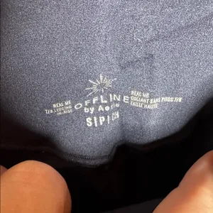 OFFLINE By Aerie Real Me 7/8 Legging Hi-Rise Navy Blue Size Small thumbnail 8