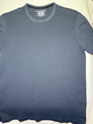 Banana Republic Luxe Touch Performance Tee L women’s Gray Cotton Logo Crew thumbnail 1