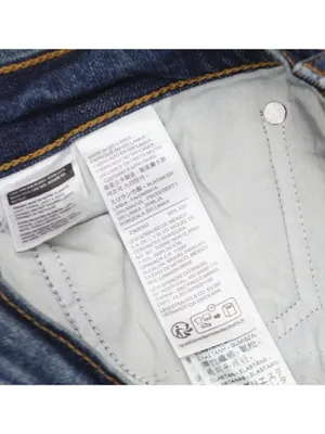 Levi's Womens Wedgie Button Fly Straight Jeans Indigo Here We Go Blue 26x28 thumbnail 4