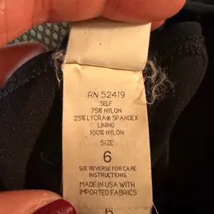 NAUTICA Black Sports Bra Swim Top Sz 6 thumbnail 6