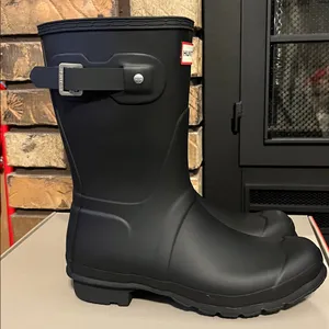 Hunter Women’s Original Short Black Rain Boots NEW Size 7‎ thumbnail 6