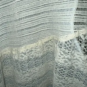 FREE PEOPLE‎ Gorgeous Ivory Crochet Lace Asymmetrical Top EUC Size XS thumbnail 7