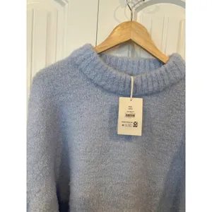 Free Assembly Blue Shimmer Mock Neck Sweater‎ Size XXL thumbnail 3