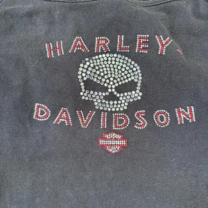2000s Harley-Davidson‎ Rhinestone Skull Cami Tank Top Las Vegas Y2K thumbnail 2