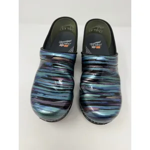Dansko XP 2.0 Blue Purple Iridescent Metallic Clogs Professional Nursing Shoes thumbnail 2
