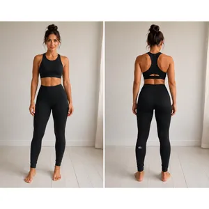 Alo Yoga Ebb to Train Black High Waisted Leggings Womens Size 4 Activewear thumbnail 2