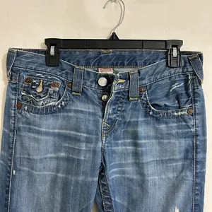 True Religion Blue Straight Legged Jeans‎ thumbnail 2