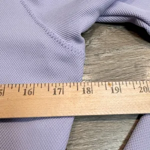 So Sporty Lavender Pullover‎ Long Sleeve Top Women Medium M Made in USA thumbnail 7