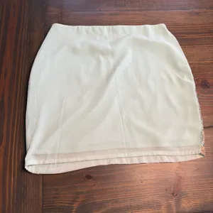 Alya Gold Sequin Pencil Skirt with Mint Embroidery thumbnail 4