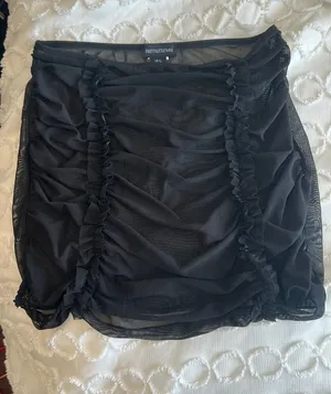 Pretty Little Thing Mini Sheer Skirt Cover Up thumbnail 1