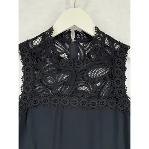Lilly Pulitzer Harmon Shift Dress Onyx Black Lace High Neck 006345 Womens Size 0 thumbnail 7