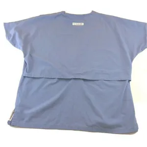 Medical Uniform Scrub Size Medium Stuff Tech Top Blue Short Sleeve Unisex thumbnail 8